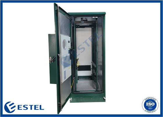 2kW Kapasitas pendingin IP55 Lemari Listrik Luar Ruang Pemeliharaan Pintu Ganda