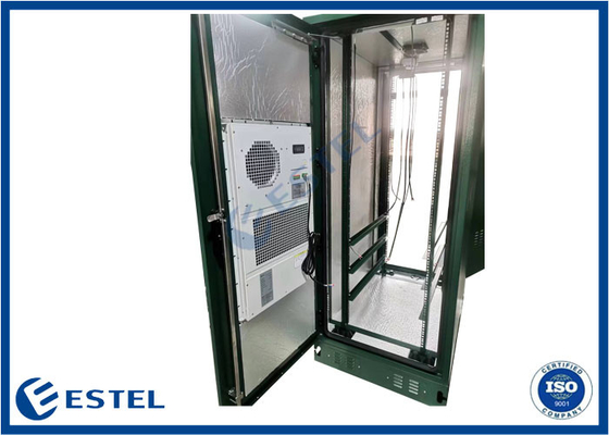 2kW Kapasitas pendingin IP55 Lemari Listrik Luar Ruang Pemeliharaan Pintu Ganda