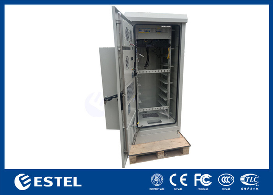 32U Outdoor 19 Inch Rack Cabinet Kabinet Telekomunikasi Dengan PDU Dan 1500W AC