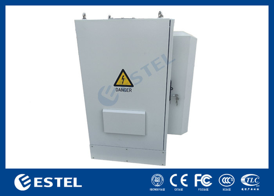 SGCC Double Walls Outdoor Telecom Cabinet Dengan AC 48VDC dan Fan