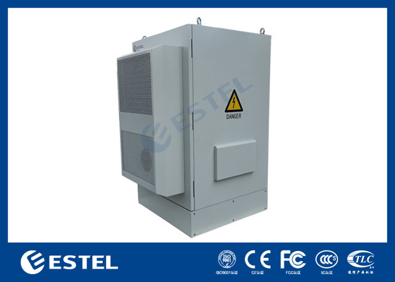 SGCC Double Walls Outdoor Telecom Cabinet Dengan AC 48VDC dan Fan