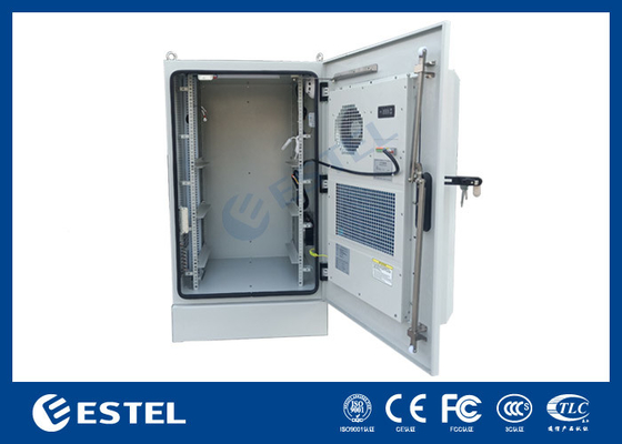 SGCC Double Walls Outdoor Telecom Cabinet Dengan AC 48VDC dan Fan