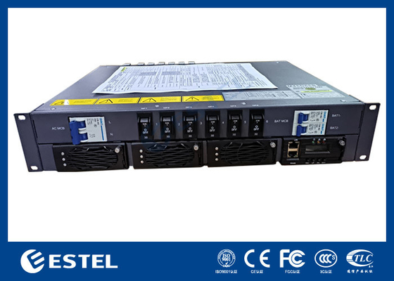 DC48V Rack Mount Rectifier 90A Kapasitas Tinggi 220VAC Telecom Single Phase Rectifier