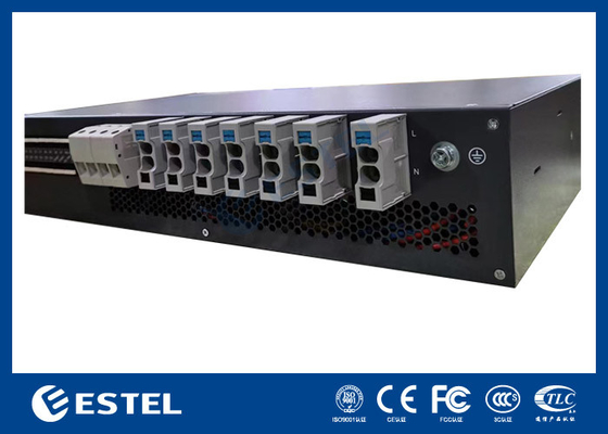 DC48V Rack Mount Rectifier 90A Kapasitas Tinggi 220VAC Telecom Single Phase Rectifier