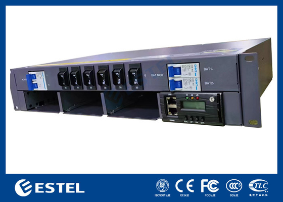 DC48V Rack Mount Rectifier 90A Kapasitas Tinggi 220VAC Telecom Single Phase Rectifier