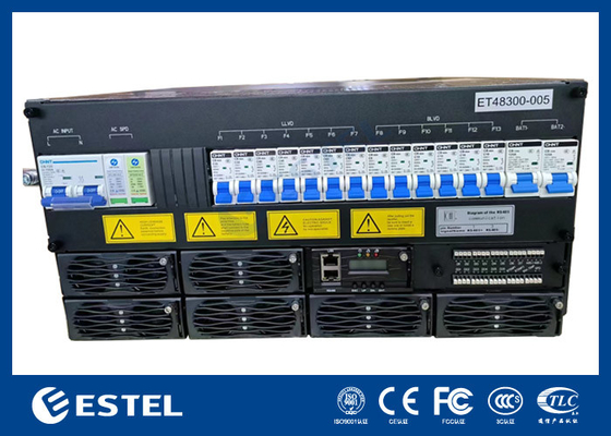Sistem daya pengoreksi kapasitas 18kW dengan distribusi daya dan fungsi monitor baterai