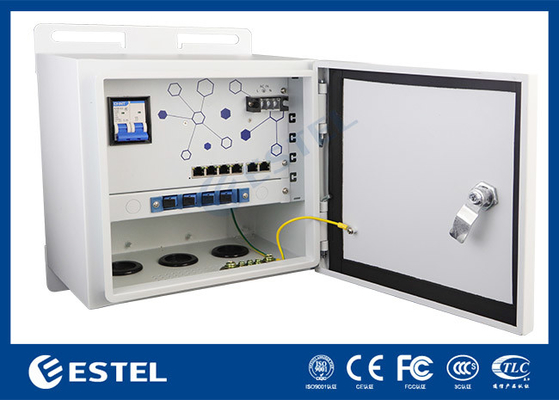 IP55 Outdoor PoE Switch Pole Mount Weatherproof Enclosure Untuk Pemantauan Pengawasan