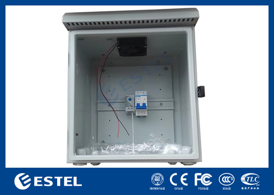 DIN Rail Pole Mount Weatherproof Enclosure Fans Di Atas Dengan Temp Controller
