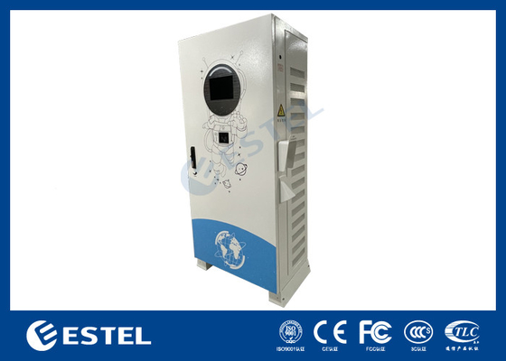 Commercial Fast DC EV Charger Outdoor Floor Mounted Ev Charging Station Dengan Layar LED