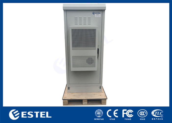 32U Outdoor 19 Inch Rack Cabinet Kabinet Telekomunikasi Dengan PDU Dan 1500W AC