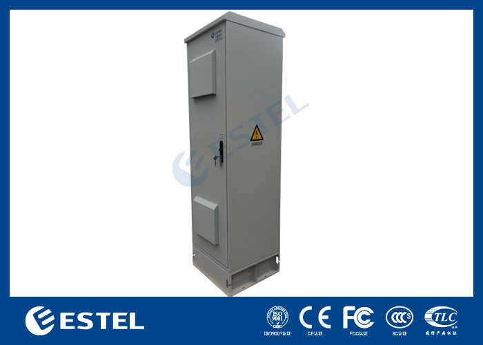 ET6060217A-42U Kabinet Komunikasi Luar Ruang 19 Inch Kabinet Dengan Fan Double Door IP55